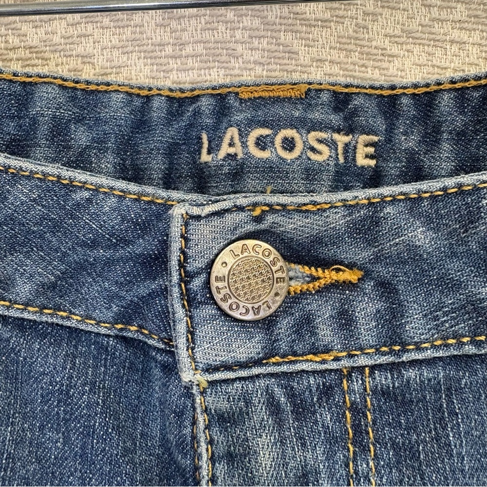 Lacoste Women's Denim Straight Leg Jeans - Picture 3 of 16